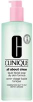 „Clinique All About Clean“ skystas veido muilas riebiai odai, valomasis muilas