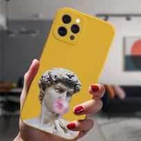 „Iphone 13 12 Mini 11 14 Pro Max 14plus“ apsauginis dėklas Populiarus Mona Lisa Art David Abstract Candy silikoninis dangtelis For iPhone 13 Mini
