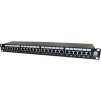 Komutacinė panelė 24 prievadų Excel 100-032 (19\'\', 1U, ekranuota, Cat6e, LSA)