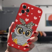 For Iphone 13 12 Mini 11 14 Pro Max 14plus 13promax Protective Case Cartoon Girl Gifts Cute Owl Lovers Candy Silicone Cover For iPhone 12 Pro