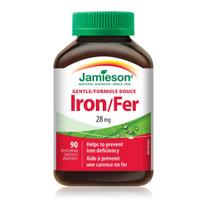 JAMIESON GENTLE IRON, 28mg, 90 kapsulių