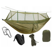 Turistinis hamakas su tinkleliu nuo vabzdžių – 260 × 140 cm