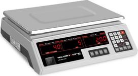 Steinberg Systems Parduotuvės kontrolinės svarstyklės 330x240mm maitinimo šaltinis + akumuliatorius 40kg / 2g - baltos spalvos