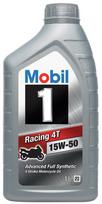 Motociklų variklių alyva Mobil 1 Racing 4T 15W-50, 1L