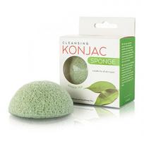 Kempinėlė veidui valyti su žaliąja arbata MITOMO Konjac Green Tea Sponge