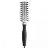 Plaukų šepetys Olivia Garden Essential Style Double Tunnel Silver