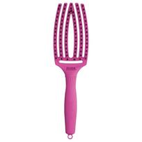 Plaukų šepetys džiovinimui Olivia Garden Fingerbrush Hot Pink Medium