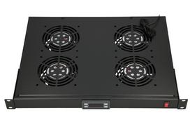 EXTRALINK 19" 4 Ventiliatorių lentyna, komutacinei spintai (EL-RM-4-FANS)