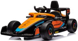 Vienvietis vaikiškas elektromobilis McLaren F1 Sun Baby, geltonas, Sun Baby elektrinis McLaren Bolid Quad 12V, 2 varikliai, pultas, MP3, oranžinis