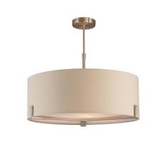 Endon 95834 - Sietynas ant stulpo HAYFIELD 3xE27/40W/230V matinis chromas/smėlio spalva