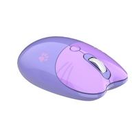 „MOFII M3DM Sleek“ belaidė „Bluetooth“ dviejų režimų pelė – tyli belaidė pelė nešiojamajam kompiuteriui ir biuro reikmėms violetinė