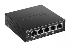 D-Link DGS-1005P/E tinklo komutatorius Ne-valdomas Gigabit Ethernet (10/100/1000) Maitinimas per Eternetą (PoE) Juoda