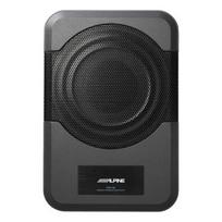 Alpine PWE-S8 aktyvinis 8" (20 cm) korpusinis žemųjų dažnių garsiakalbis su automatiniu garsiakalbių signalo jutikliu ir įmontuotu 240 W stiprintuvu