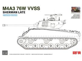Rye Field Model - M4A3 Sherman 76W VVSS Late Standard Version, 1/35, RFM-5132