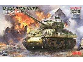 Rye Field Model - M4A3 Sherman 76W VVSS Late w/Interior Upgrade Version, 1/35, RFM-5136