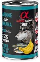 ALPHA SPIRIT WET Sardinės su bananais - šlapias šunų maistas - 400g
