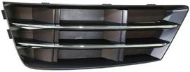 VAG AUDI B9 A4 16-18 priekinis bamperis apatinis kairysis N/S oro kreipiančiosios grotelės chromuotos originalios 8W0807681RRU6