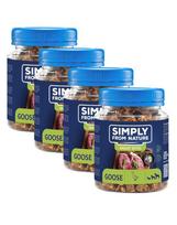 SIMPLY FROM NATURE Smart Bites Žąsų treniruokliai šunims 4x130g
