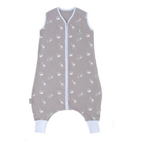 Natulino LITTLE WALKERS dvisluoksnis kūdikio miegmaišis Animals Gray & White