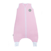 Natulino LITTLE WALKERS trisluoksnis kūdikio miegmaišis Pink Waves / White