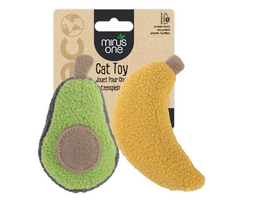 Žaislas "Minus One Fruit Cat Toy Avacado & Banana"