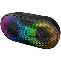 Portable speaker SVEN PS-99, black, power output 10 W (RMS), TWS, Bluetooth, lithium battery