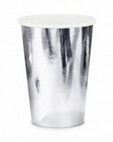 Vienkartiniai puodeliai sidabriniai 220 ml, 6 vnt
