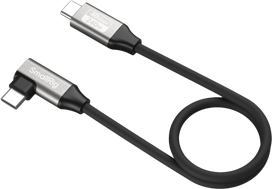 SmallRig 5075 USB-C Data Cable (Straight to Angled, 35cm (40Gbps + 240W + 8K)