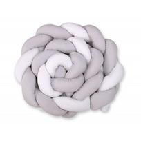 Apsaugėlė lovytei Pynė Belisima VELVET Ecri/Grey 230 cm