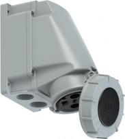 CEE-wall mounted socket 4x63A (3P+E) 7h IP67 POWER TWIST grey 134-7 | 9003399034503