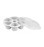 Silikoninis kūdikio maisto konteineris Multiportions Beaba (6 x 90 ml), Light Mistk
