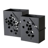 CALYPSO metalinis žibintas, juodas, 2 vnt.