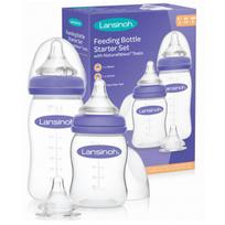 Buteliukų rinkinys Lansinoh, 160 ml. + 240 ml. + 3 buteliukų sriegikliai
