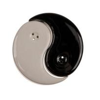 Pipirinė ir druskinė Yin ir Yang Druska ir pipirai virtuvė