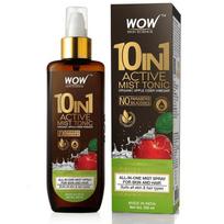Wow Skin Science 10 viename aktyvus obuolių sidro acto tonikas-migla, be parabenų, sulfatų ir silikonų, 200 ml