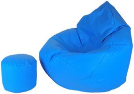 Sėdmaišis su pufu Mega Comfort XXL, kodura, mėlynas