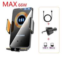 66W Wireless Car Phone Holder Fast Charging Magnetic Charger Mobile Phone Car Holder Stand for iPhone Samsung Xiaomi