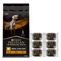 PURINA Veterinary PVD NF Renal Function 12kg + PURINA Veterinary 6x195g