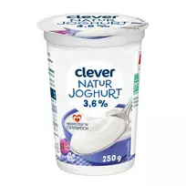 Natūralus jogurtas CLEVER 3,6% rieb., 250 g