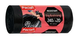 Šiukšlių maišai Paclan, 240 l, 20 vnt., 40MK
