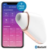 SATISFYER CONNECT Satisfyer Love Triangle White - Compact Air-Pulse & Vibration Device App Enabled