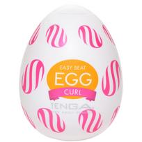 Tenga Tenga Egg Wonder Curl Intimate Device - Compact, Textured, Single Piece
