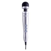 DOXY DOXY Number 3 Die Cast Wand Massager Silver, Compact Aluminum Model