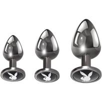 Playboy Toys Pleasure 3 Ways analinių kištukų rinkinys 3 vnt.