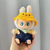17 cm Mini Pliušinės Lėlės Drabužiai Apranga Aksesuarai Korėjai Kpop Exo Labubu I II Idolių Lėlės Sėdimas Vakarėlis Seilinukas Kelnės Kombinezonas