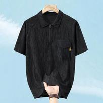Didelio dydžio 4XL-10XL Oversize Juodi Polo Marškinėliai Vyriški Vasariniai Viršutiniai Drabužiai Laisvalaikio Trumpomis Rankovėmis T-shirt Vintažiniai Drabužiai 4XL(80kg-90kg) juoda