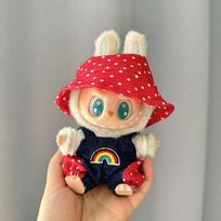 17 cm Mini Pliušinės Lėlės Drabužiai Apranga Aksesuarai Korėjai Kpop Exo Labubu I II Idolių Lėlės Sėdimas Vakarėlis Seilinukas Kelnės Kombinezonas