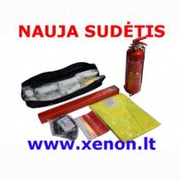 Naujos sudėties automobilio saugumo rinkinys 2 kg saugos gesintuvas 2kg vaistinėle nauja sudėtis
