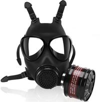 Dujų kaukės Išgyvenimas Branduolinis ir Cheminis - Daugkartinio naudojimo viso veido respiratorius Dujų kaukė su aktyvuotos anglies filtru juoda