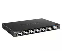 D-Link DGS-1520-52MP Valdomas L3 Gigabit Ethernet (10/100/1000) Maitinimas per Eternetą (PoE) 1U Juoda